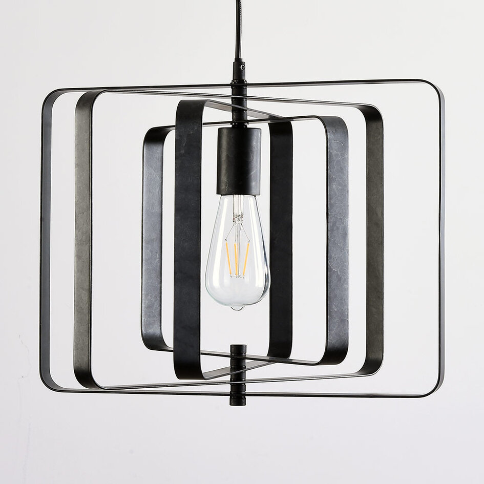 Zwarte hanglamp Mikio 1-lichts