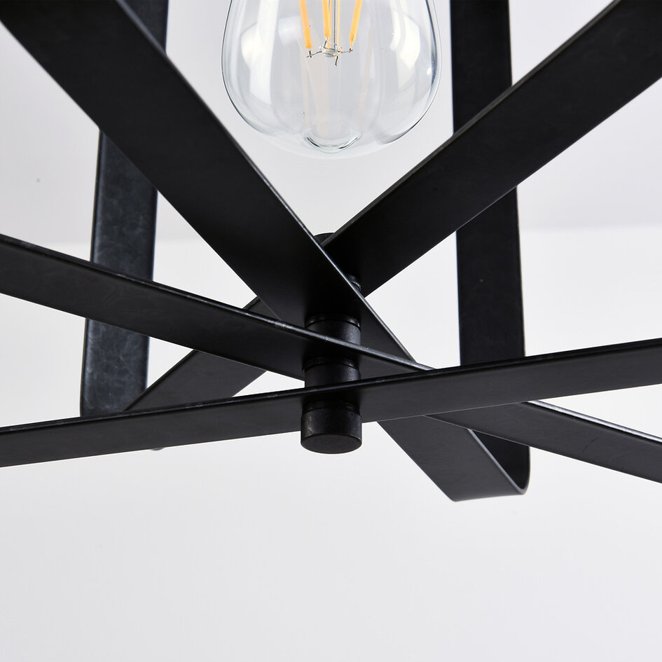 Zwarte hanglamp Mikio 1-lichts