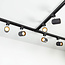 1-fase railsysteem set van 3 meter met Collin spots, zwart