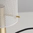 Design tafellamp Mreza in goud met perforaties