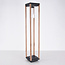 Staande buitenlamp Paca in houtlook - 80 cm