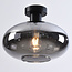 Plafondlamp Veda - smoke glas en zwart