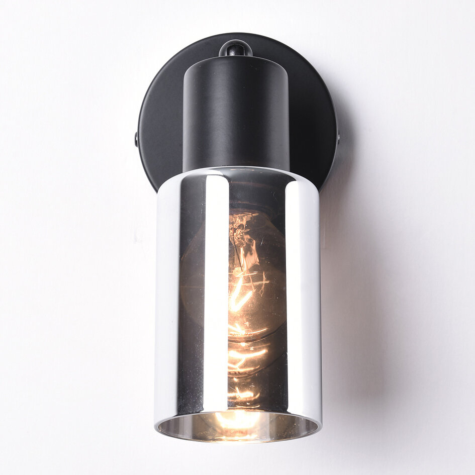 Wandspot Atica met smoke glas - draaibaar