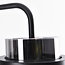 Zwarte vloerlamp Fyke in smoke glas