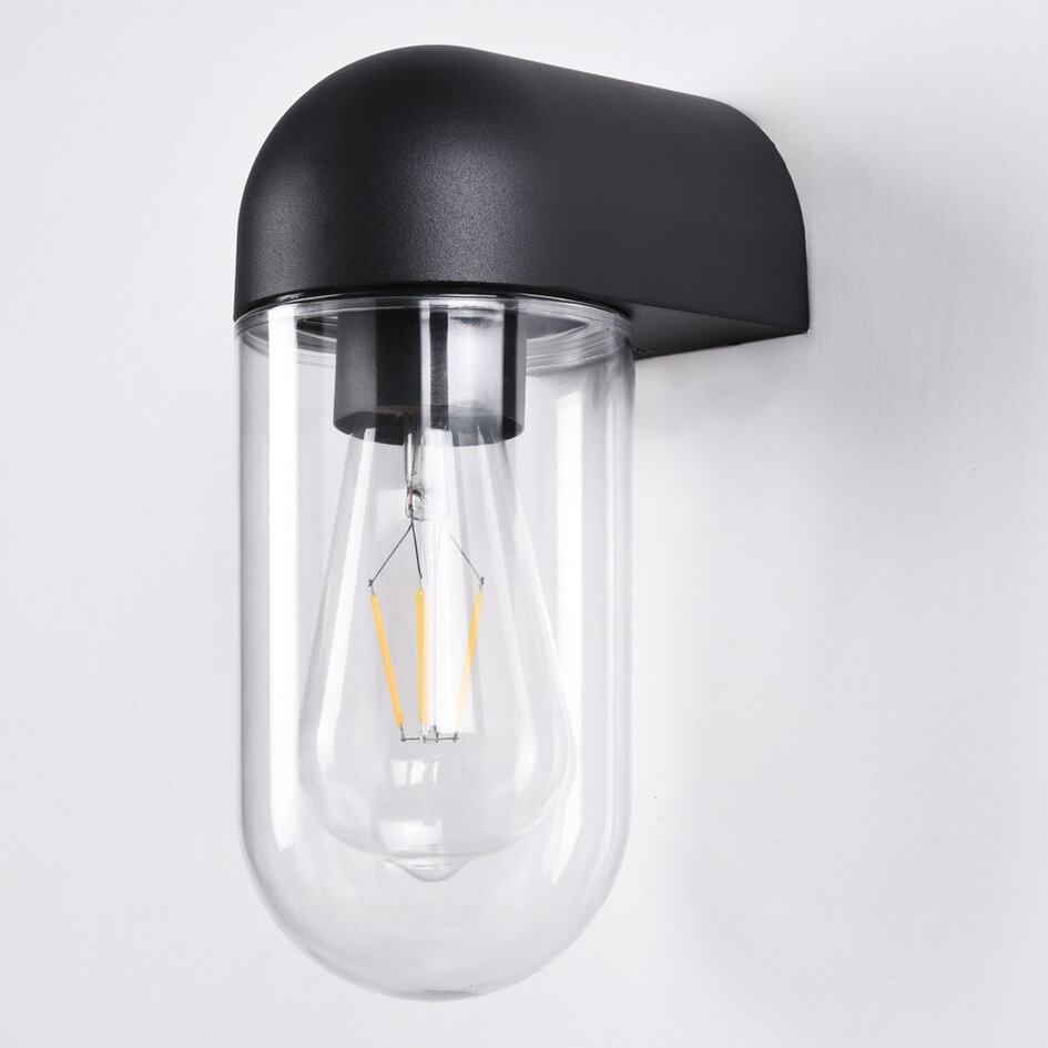 Buiten wandlamp Pulse - zwart