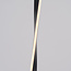 Gedraaide staande lamp Locke in zwart