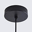 Hanglamp Fajen - smoke glas met half open kap
