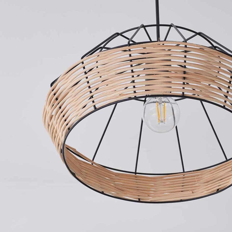 Industriële rotan hanglamp - Mimbre