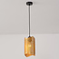Moderne hanglamp Tablon - golvende kap met latjes, goud