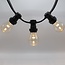 Prikkabel set met 2 watt dimbare LED lampen met grote kap en lens