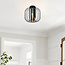 Design plafondlamp met smoke glas - Dide