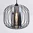 Hanglamp Dila - smoke glas met metalen spijlen