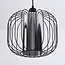 Hanglamp Dila - smoke glas met metalen spijlen