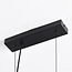 9-lichts hanglamp Ennea - smoke glas met spiegeleffect en zwart