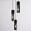 3-lichts moderne hanglamp met smoke glas - Ela