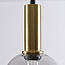 3-lichts hanglamp Imme - smoke glas goud