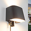 Dimbare wandlamp met stopcontacten voor buiten - Ares