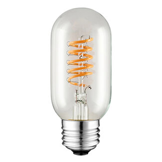 LED filament buislamp 4W, 2700K, helder glas met spiraal - dimbaar