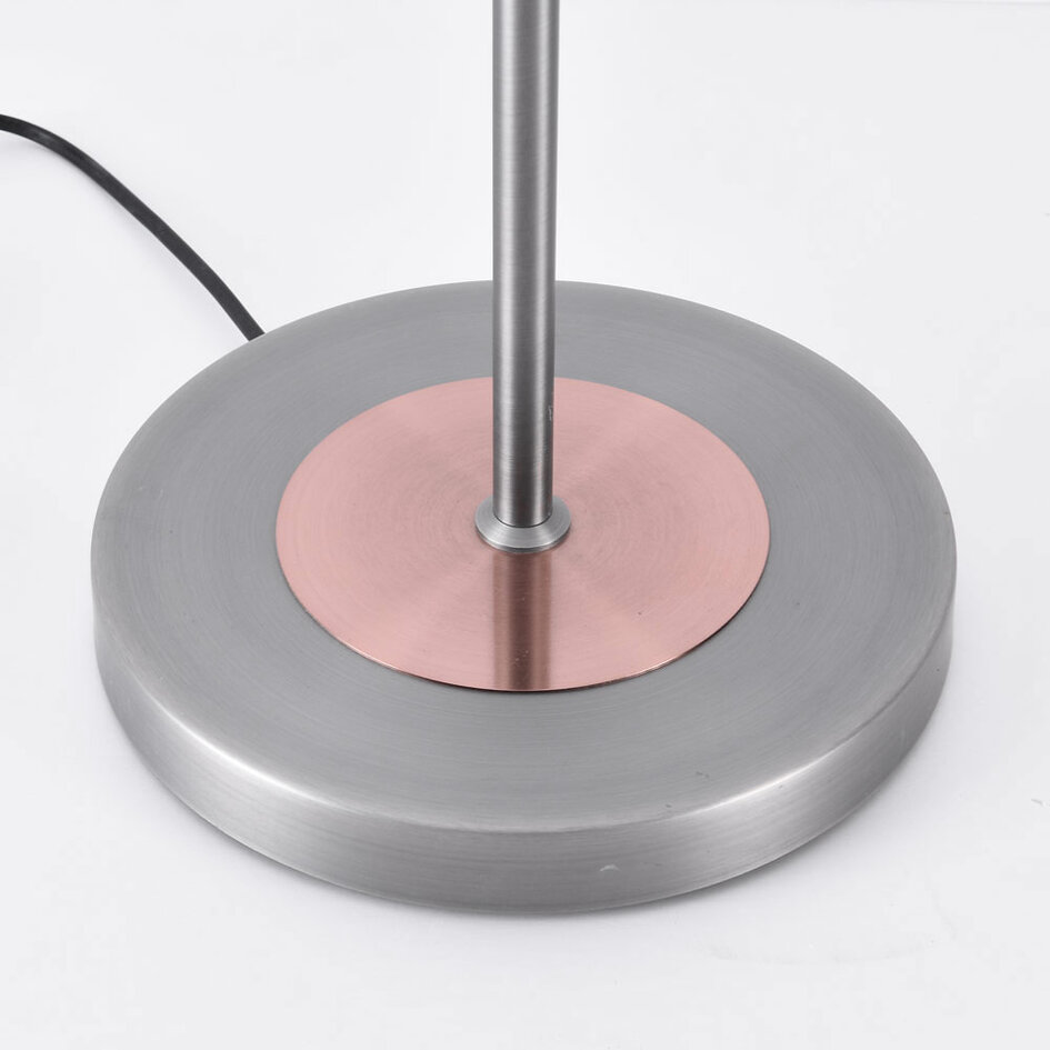 Vloerlamp Georgia - antiek zilver met koper