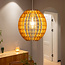 Houten hanglamp Trae - bolvormig open frame