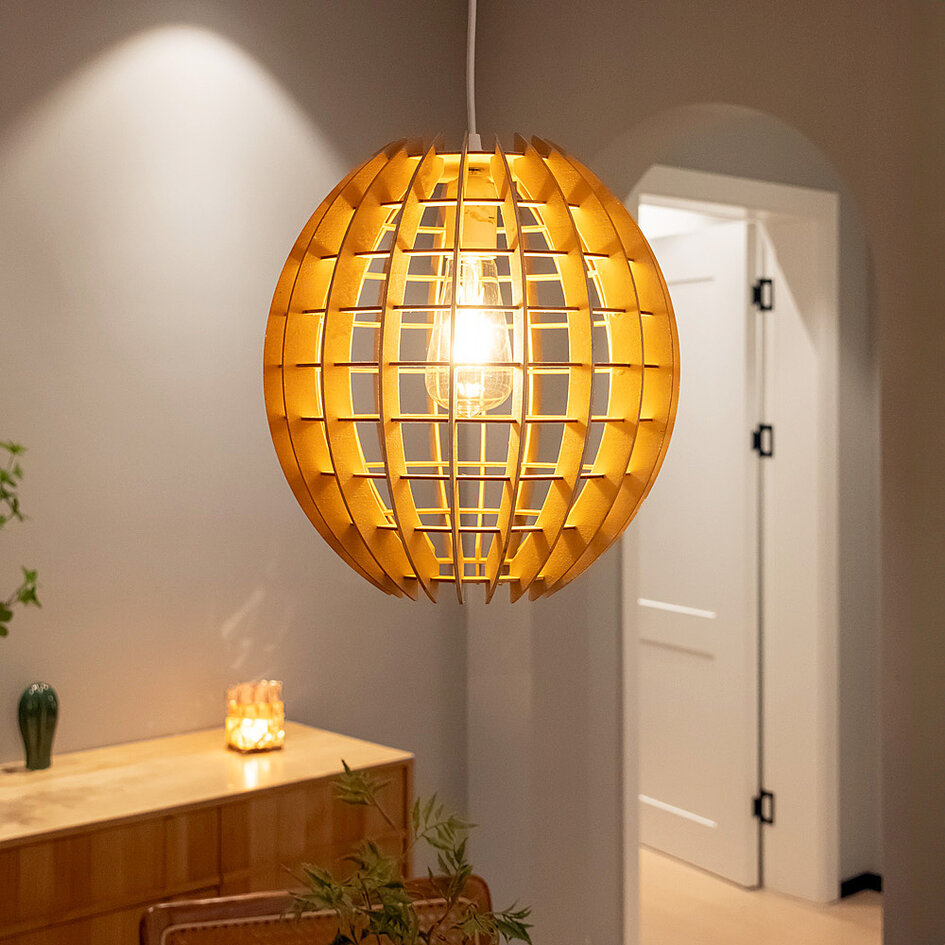 Houten hanglamp - Trae