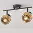 Luxe plafondlamp met brons details, 2-lichts - Oro