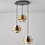 Moderne hanglamp met bronzen details, 3-lichts - Arany