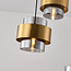 Moderne hanglamp met bronzen details, 3-lichts - Arany