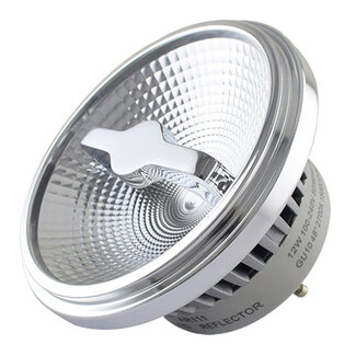 AR111 dim-to-warm GU10 LED lamp 12W, 3000-2000K, 24° (aluminium behuizing)