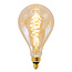 Filamentlamp LED dimbaar 8,5 watt amber croissantspiraal 160 mm