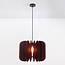 Hanglamp Benthe van PET-vilt in donkerrood