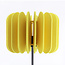 Vloerlamp Lenthe - geel PET-vilt