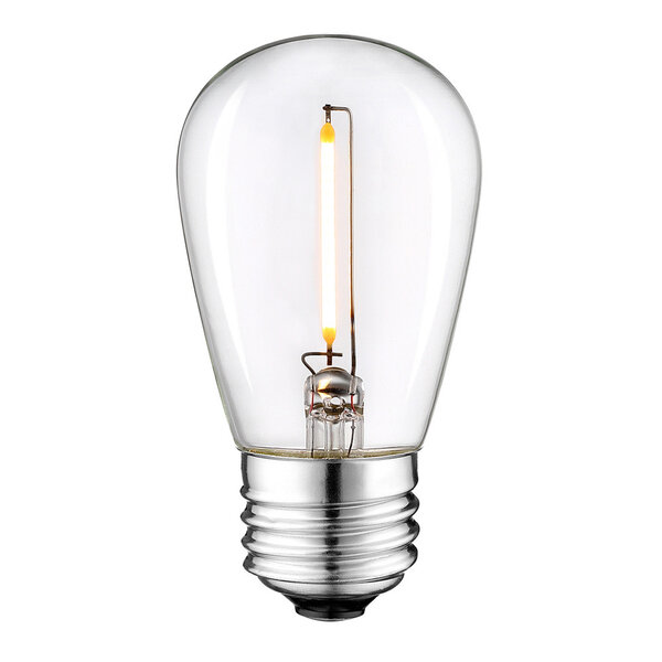 Dimbare 1 watt filament lamp van glas, 2200K: 15 of 25 pack