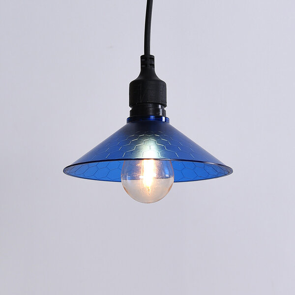 Kap voor prikkabel lampen in  blauw