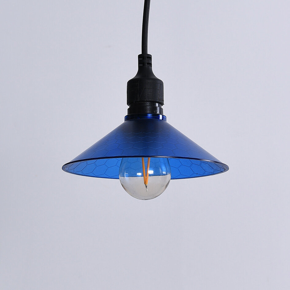 Kap voor prikkabel lampen - blauw