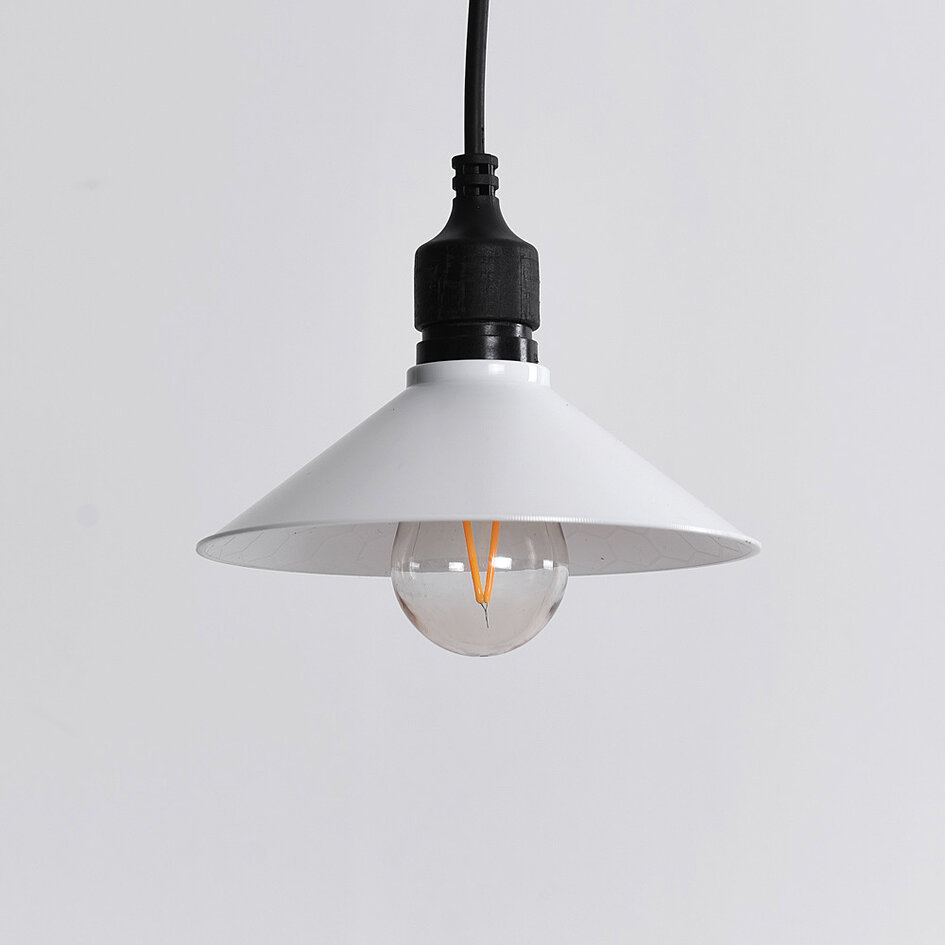 Kap voor prikkabel lampen in  wit