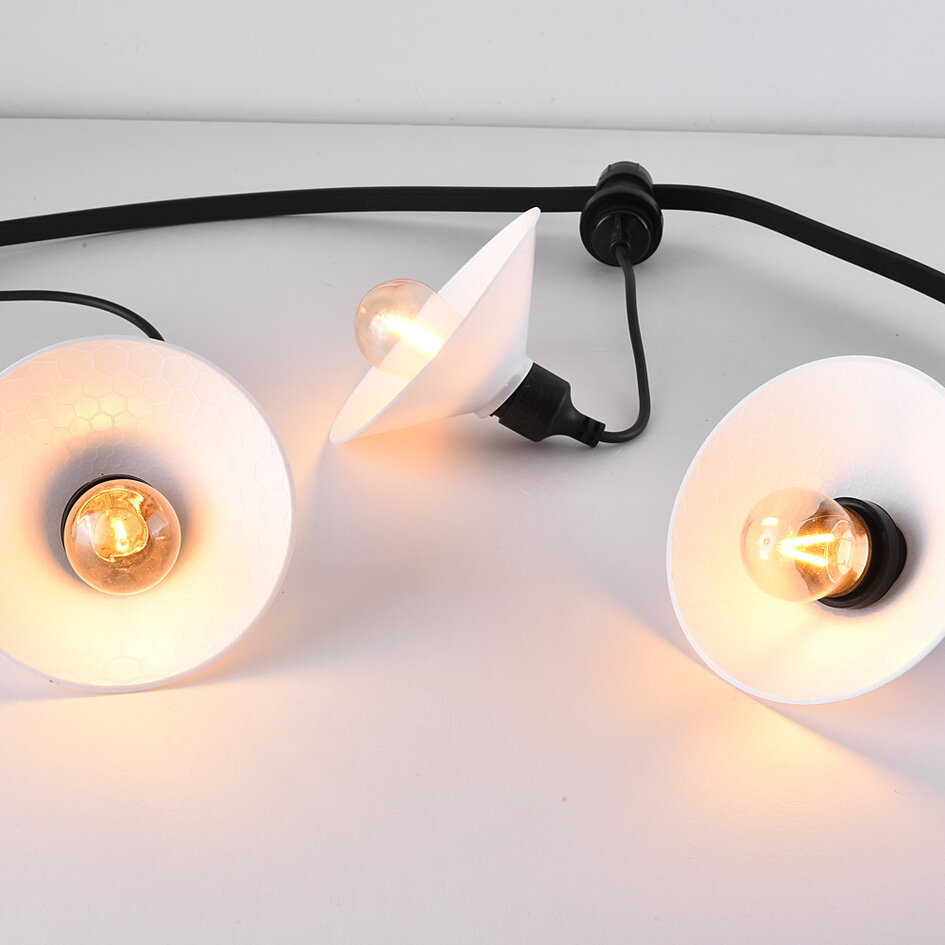 Kap voor prikkabel lampen - wit