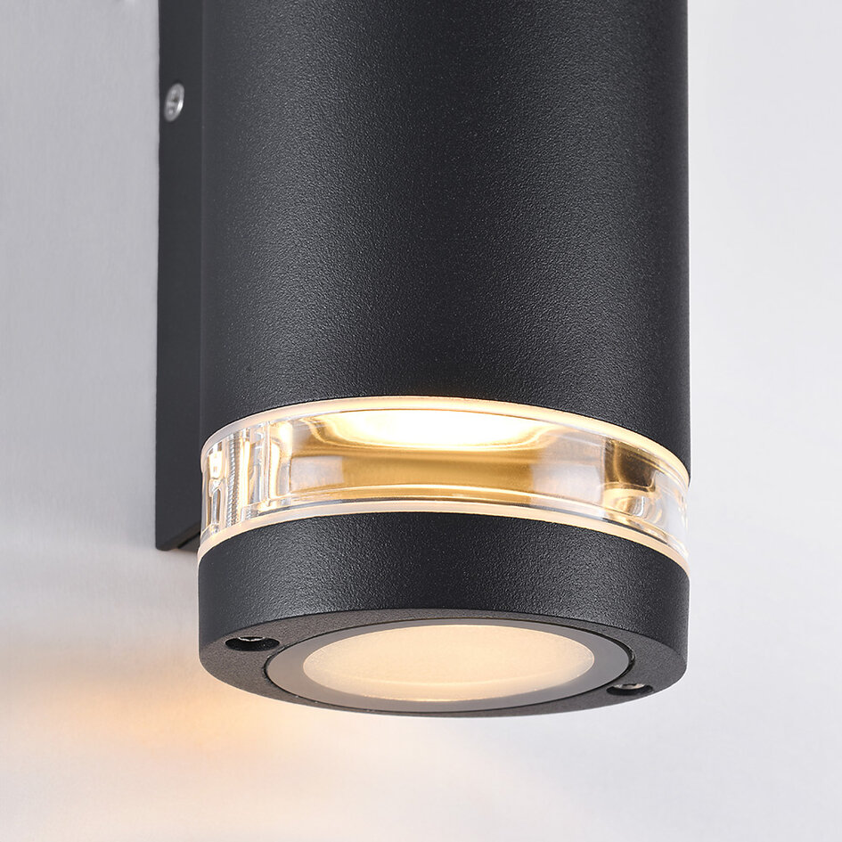 Buitenwandlamp Showman 2-lichts - zwart