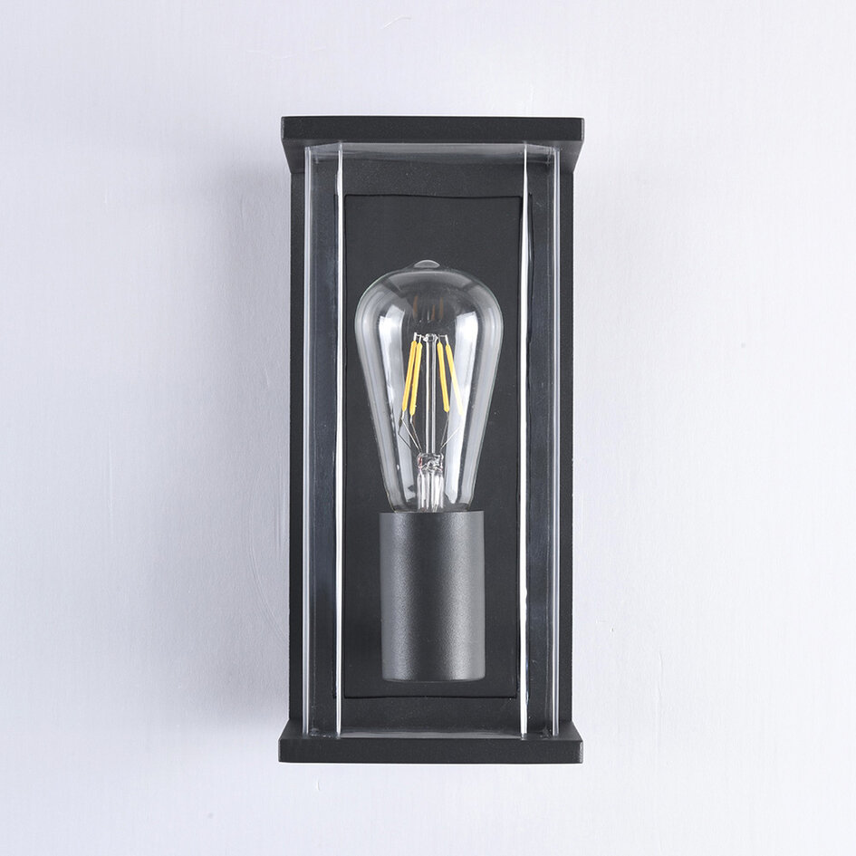 Moderne buitenwandlamp Flavio IP44 - antraciet