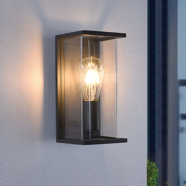 Moderne buitenwandlamp Flavio IP44 - antraciet