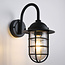 Buitenwandlamp Claudia in zwart