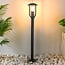 Landelijke RVS buitenlamp Alessandro - 80 cm zwart