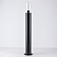 Staande RVS buitenlamp Stella - 80 cm zwart