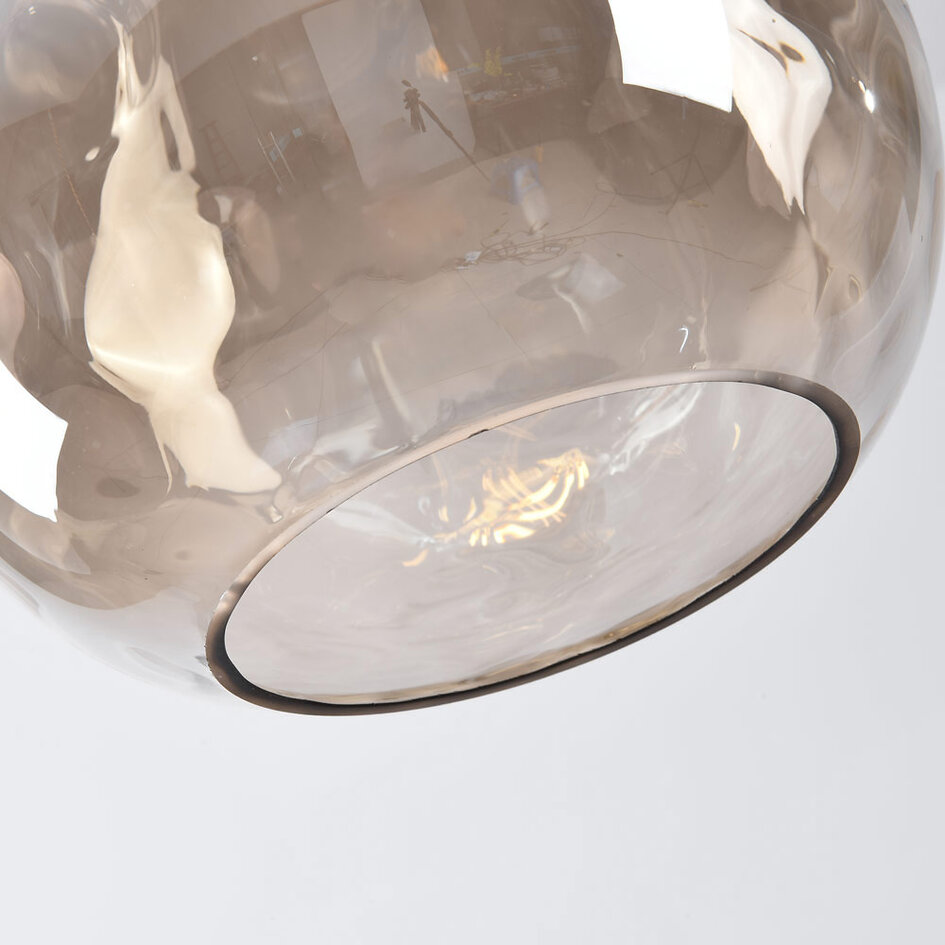 Hanglamp Verona - cognac glas druppelvormige bol