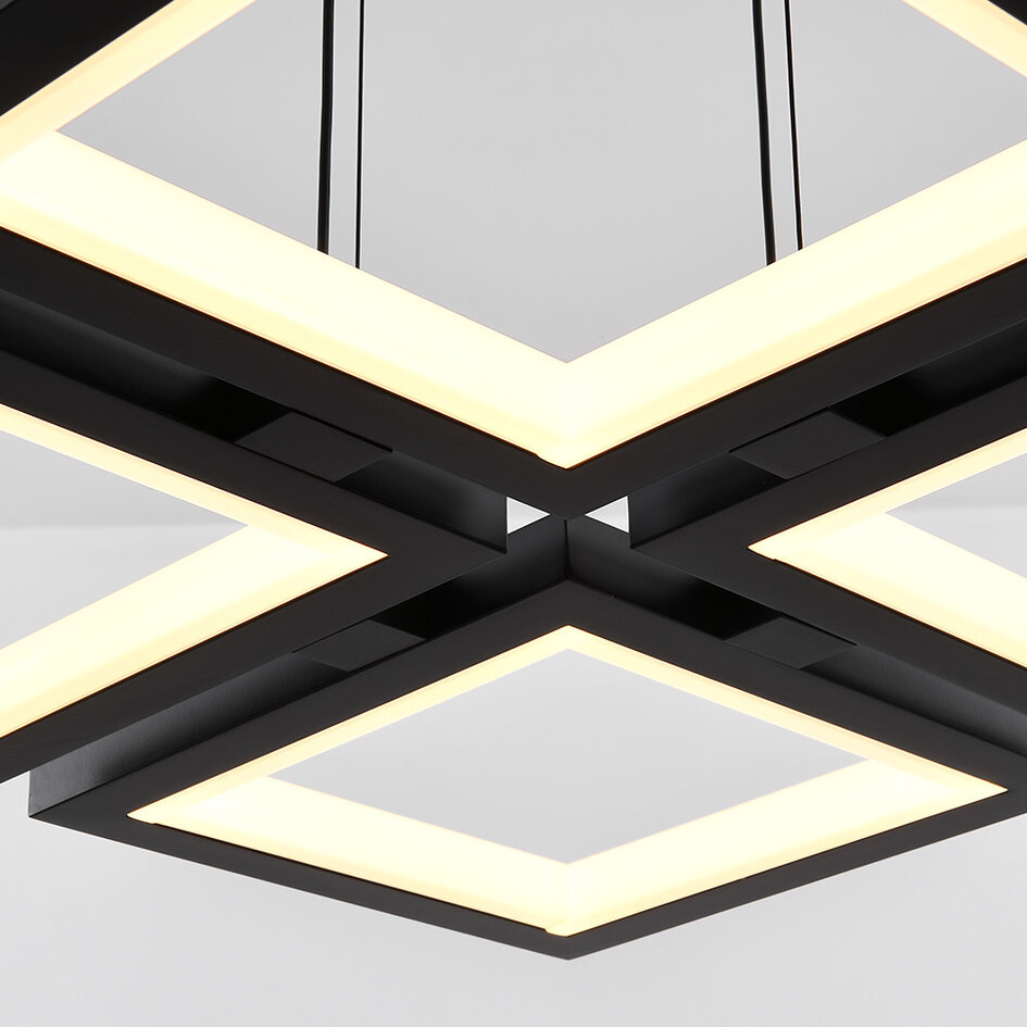 Moderne hanglamp Carre met 3-staps dimbare LEDs