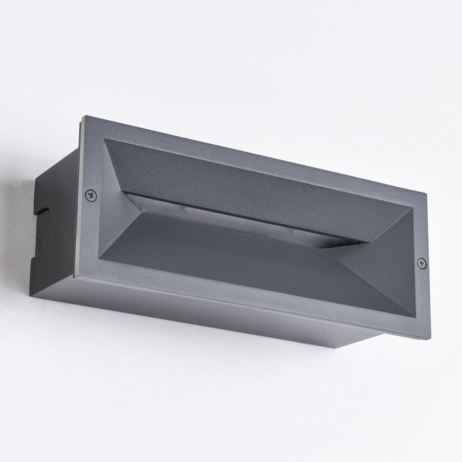 Inbouw buitenwandlamp Aston - met geïntegreerde LED