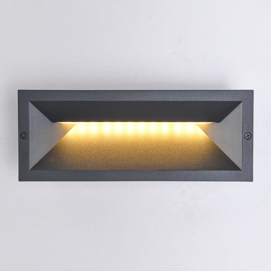Inbouw buitenwandlamp Aston - met geïntegreerde LED