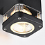 Vierkante buitenwandlamp Marino - zwart