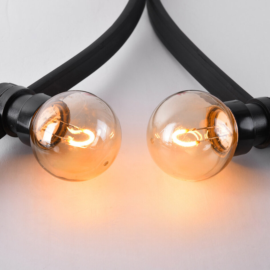 1W lichtsnoer voor buiten met U-vorm LED lampen - Optie dimbaar