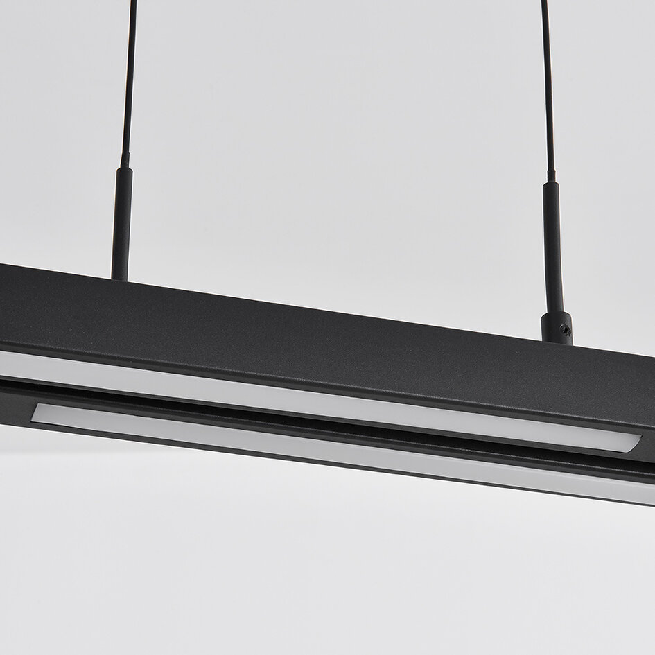 3-staps dimbare hanglamp Leia - zwart